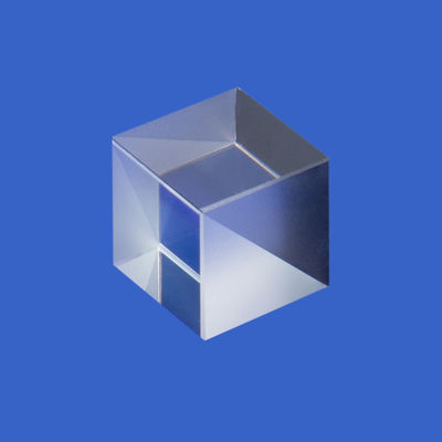 High quality transparent optical glass cube prism Splitter cmy crystal dichroic X-cube prism for sale